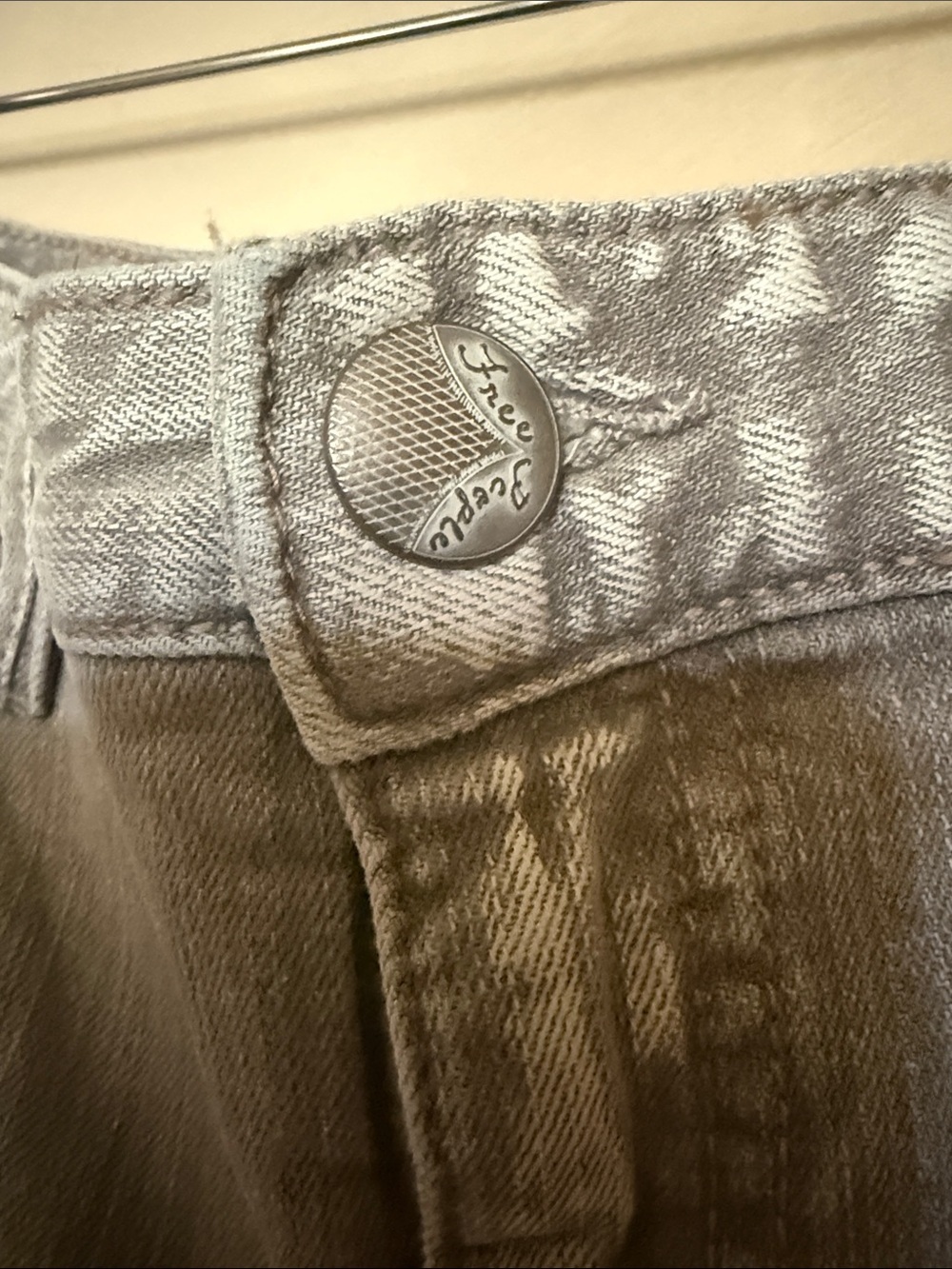 Free People Taupe Ankle Jeans size 31 - Picture 6 of 7